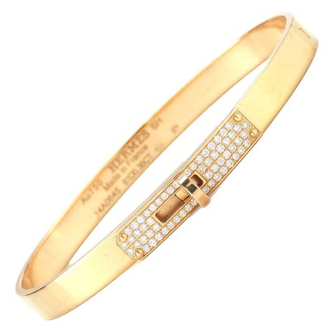 hermes gold bangle diamond|authentic hermes bangle.